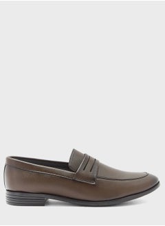 Buy Faux Leather Formal Slip Ons in UAE