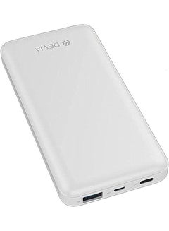 Buy Devia EP057 Smart Series PD Power Bank 18W 10000mAh Two-way Fast Charge - White in Egypt
