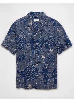 اشتري AE Printed Button-Up Poolside Shirt في الامارات