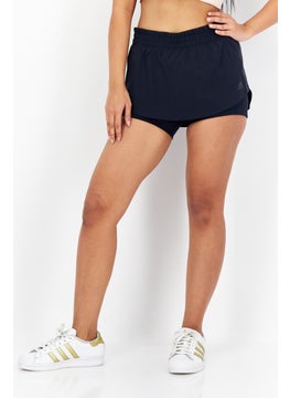 Buy Women Sportswear Fit Running Skort, Navy Blue in UAE