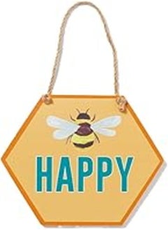 Buy Matalan Decorative Bee Print Sign Board, 45 cm Size, Multicolour in Egypt