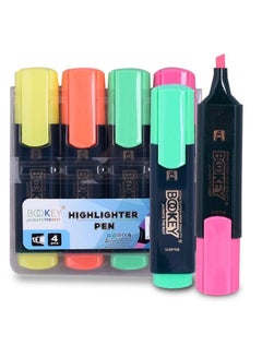 Buy Highlighter Pencils Set For Drawing And School Coloring Consisting Of 4 Pieces Multicolor in Saudi Arabia