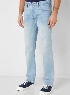 Buy Light Wash Relaxed Fit Jeans in Saudi Arabia