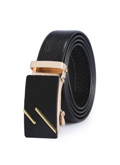 Buy 115CM Creative Casual Versatile Wear Resistant Leather Automatic Buckle Belt in UAE