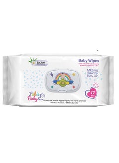 Buy Wipes For New Born Baby With Vitamin E & B5, 100% Paraben Free, No Harsh Chemicals, Safe For Delicate Skin, Hypoallergenic, 72 Wipes in UAE