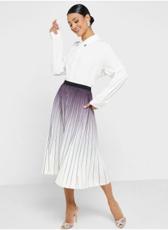 Buy Ombre Pleated Skirt in UAE