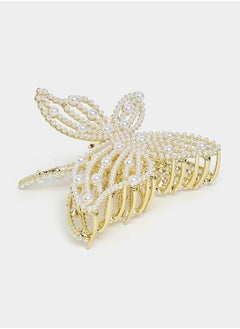 Buy Faux Pearl Butterfly Hair Claw in Saudi Arabia