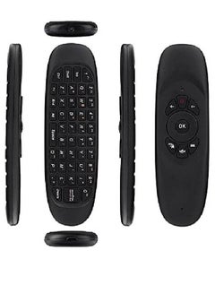 Buy Universal TV Remote Control, Wireless Air Mouse With Keyboard for Smart TV, Set-Top Box, media player and More Color: Black in UAE