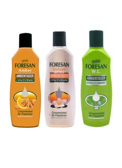 Buy 3 pcs Ambientador concentrado Concentrated Air Freshener (Deluxe&Amber&WC) in Saudi Arabia