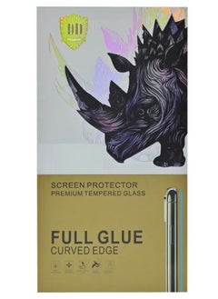 اشتري Huawei Mate 50 Screen Protector - Full Glue Curved Edge Premium Tempered Glass Screen Protector Compatible For Huawei Mate 50 - Black/Clear في الامارات