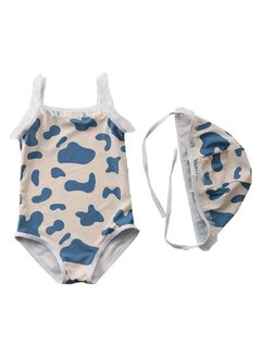 Buy 2 piece children's swimsuit girl baby one surfing suit swimming pool in UAE