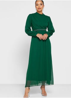 Buy Embellished Waistbelt Detail Dress in UAE