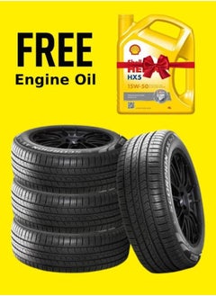 Buy Bundle of 4 Tyres  235/60R18 107V XL + Free Shell Engine oil 15 W50  ( 5000KM) in Egypt