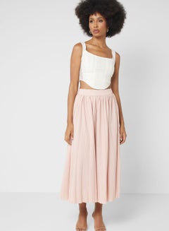 Buy A Line Plisse Skirt in UAE