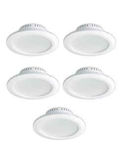 Buy Pack Of 5 Pcs Down Light 3000K Warm White DDK210 4 inch 10W Round Shape Ceiling Light Led Light in UAE