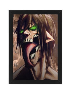 Buy Attack On Titan Ymir Yeager Teeth Grind Digital Wall Art Poster Frame in Egypt