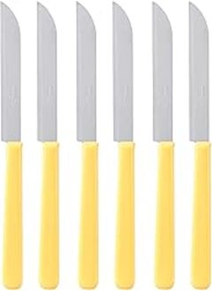 Buy MAROB Stainless Steel Kitchen Knives Set 20DB06, Made in Italy Yellow and Silver in Egypt