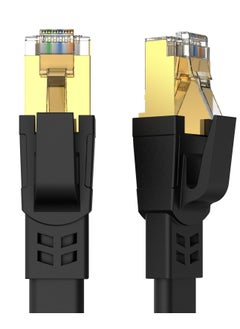 Buy 2m CAT8 Ethernet Cable, High Speed Heavy Duty Cat8 LAN Network Cable 40Gbps, 2000Mhz with Gold Plated RJ45 Connector for Modem, Router, Switch, Gaming, Xbox Black in UAE