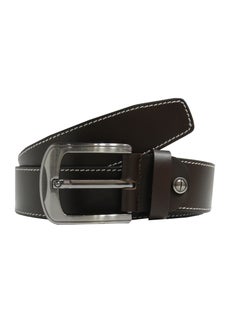 Buy GENUINE LEATHER 40 MM CASUAL JEANCE BELT FOR MENS IN BROWN in UAE