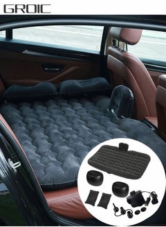 اشتري Inflatable Car Mattress,Car Air Mattress Back Seat Inflatable Car Bed Camping Mattress with Pillows Air-Pump for Car, SUV, Truck Travel, Hiking في الامارات