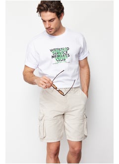 Buy Stone Regular Fit Cargo Pocket ShortsTMNSS23SR00048 in Egypt