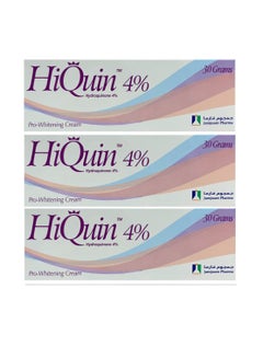 Buy Pack of 3 Hiquin Pro Whitening beauty Cream 4% 30grams in UAE