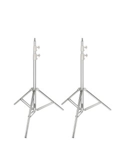 Buy 2pcs L200S 78.74inch/200cm Stainless Steel Photography Video Tripod Light Stand made for Reflectors, Softboxes, Lights, Umbrellas in UAE