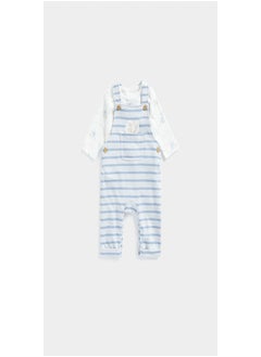 اشتري My First Blue Dungarees and Bodysuit Set في الامارات