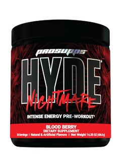 Buy Hyde Nightmare Pre-Workout - Blood Berry - (406g) in Saudi Arabia