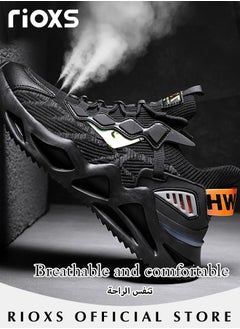 Buy Men's Fashion Running Shoes Casual Athletic Walking Sneakers Breathable Mesh Sports Shoes For Running and Jogging in UAE