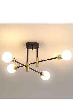 Buy Industrial Ceiling Light, Chandelier Diameter, 180° Adjustable Ceiling Lamp for Bedroom, Kitchen, Living Room, Without Bulb in Saudi Arabia