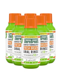 Buy TheraBreath Fresh Breath Mouthwash Mild Mint Flavor 3 fl oz 88.7 ml x 3 in UAE