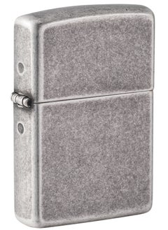 Buy Zippo AE401301 28973 Zippo Flame Design Armor Antique Silver Plate Windproof Lighter in UAE