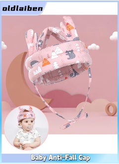 Buy Baby Anti-Fall Cap, Baby Head Protector, Baby Toddler Cap, Adjustable Infant Helmet, Suitable For All Seasons, For 6-36 Months Crawling Walking（Pink Antler Model） in Saudi Arabia