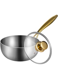 Buy Stainless Steel Sauce Pan Triply Professional Grade with Lid in Saudi Arabia