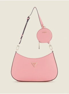 Buy Ladies' Fashion Zipper Shoulder Bag Pink in UAE