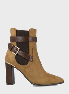 Buy Buckle Detailed Ankle Boots in Saudi Arabia