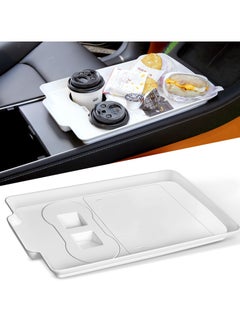 Buy Center Console Tray for Tesla Model 3 Model Y, Food Tray Table for Eating with Passenger, Car Food Eating Tray Table Tesla Model 3 Model Y Accessories in UAE