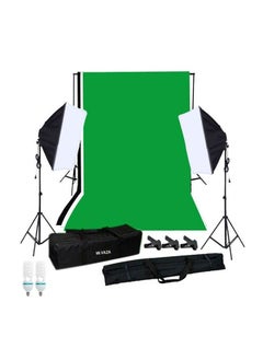 اشتري Photography Soft Box Lighting Kit With Studio Background Stand في السعودية