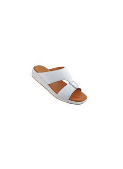 Buy 008-3112 Barjeel Uno Mens Arabic Sandals BGT White in UAE