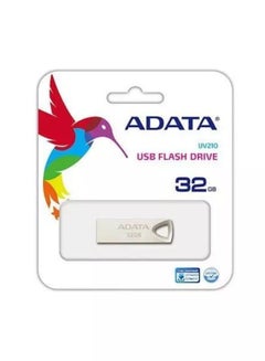 اشتري محرك فلاش USB صغير الحجم ADATA UV210 | 32 جيجا | معدن الفضة | نقل بيانات خفيف الوزن وسريع في الامارات