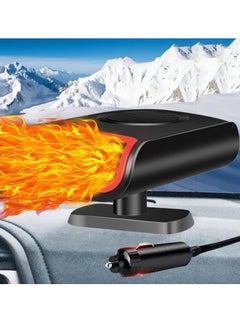 Buy Car Heater - Portable Car Heater, 150W 12V Car Heater That Plugs Into Cigarette Lighter, Car Heater Windshield Defroster Demister, Auto Defogger 360° Rotatable Heater in Saudi Arabia