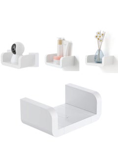 اشتري Adhesive Floating Shelf Wall Shelf Non-Drilling Monitor Shelf for Security Cameras U Shaped Organizer Display Picture Shelf Ledge Shelf for Office Home Decor Kitchen Bathroom Storage في الامارات