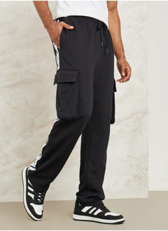 Buy Side Striped Oversized Cargo Terry Jogger in Saudi Arabia