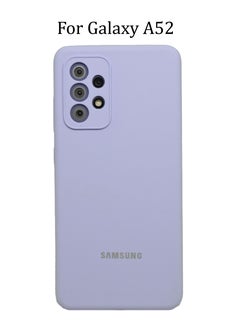 Buy Silicone Protective Cover for Samsung Galaxy A52 Slim Stylish Case with Inside Microfiber Lining in UAE