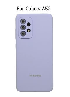 Buy Silicone Protective Cover for Samsung Galaxy A52 Slim Stylish Case with Inside Microfiber Lining in UAE