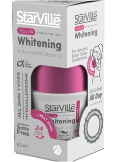 Buy Starville Roll On Whitening Light Pink  - 60 M in Egypt