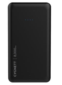 Buy 8,000mAh Power Bank Charge-Up Pocket with Integrated Lightning Cable Black in UAE