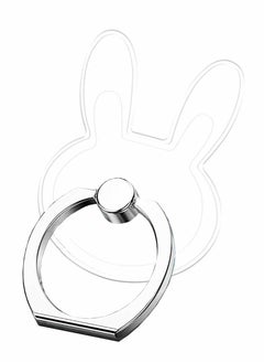 Buy Cell Phone Ring Holder Stand Transparent Phone Ring Holder Finger Kickstand 360° Degree Rotation Compatible Most Mobile Phones, Bunny in Saudi Arabia