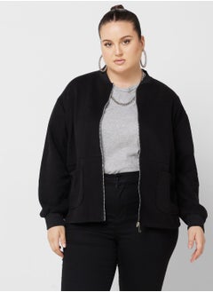 Buy Zip Detail Bomber Jacket in UAE